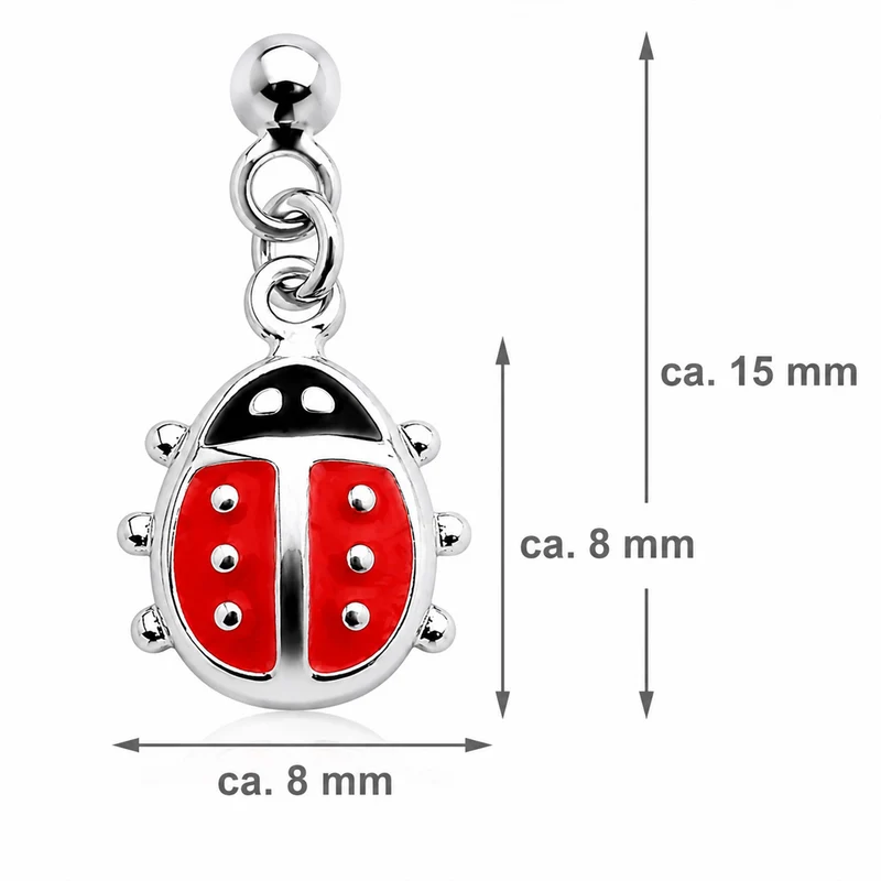 LUISIA Ohrhänger Marienkäfer - 925 Sterling Silber