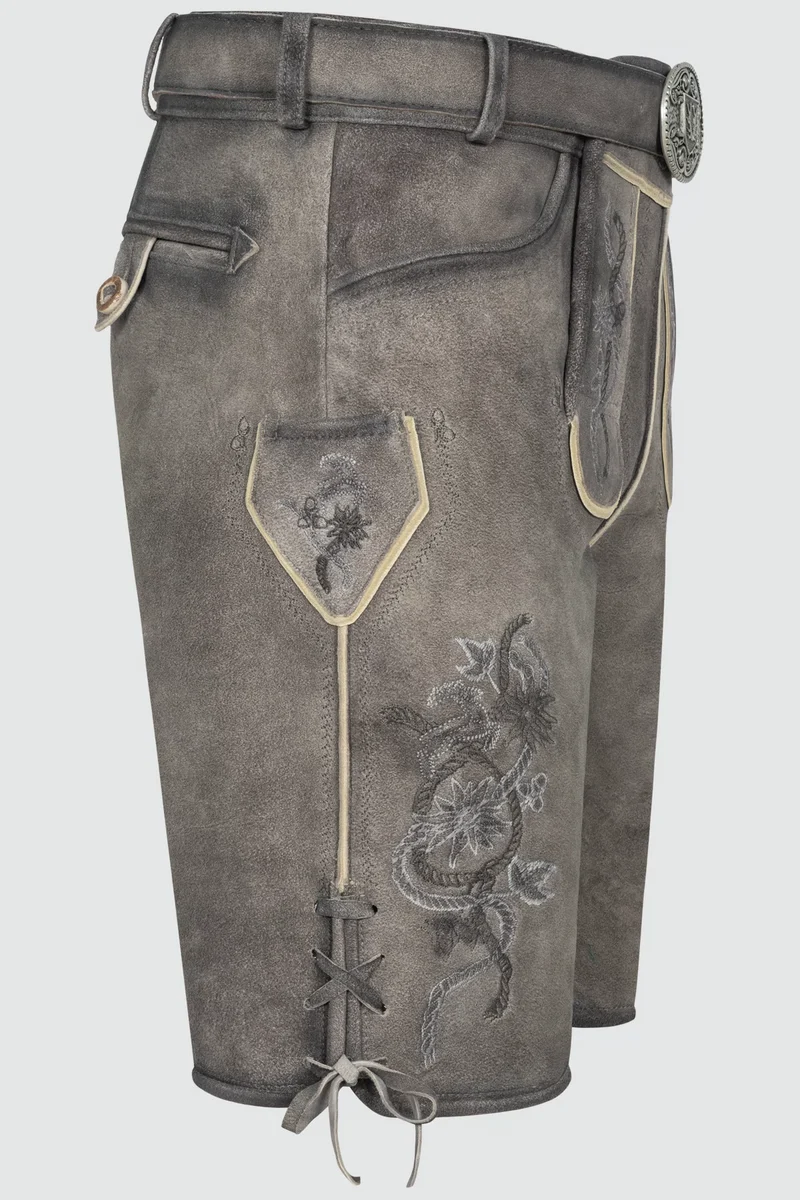 Herren Lederhose MIRKO - mit Gürtel - Krüger Buam - 961368-000-0044