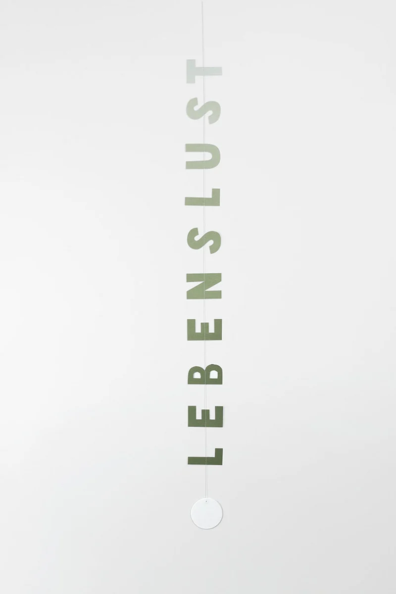 Hängekette - Papierkette - LEBENSLUST - 17799 - Räder Design - Wohnen