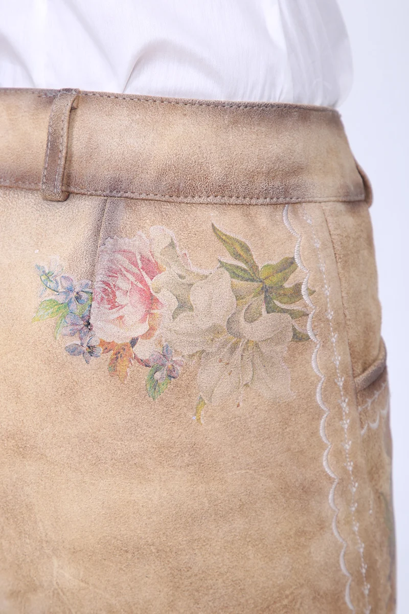 Damen Lederhose - JULINA % - Krüger Collection - Bermuda - 029330-000-0071