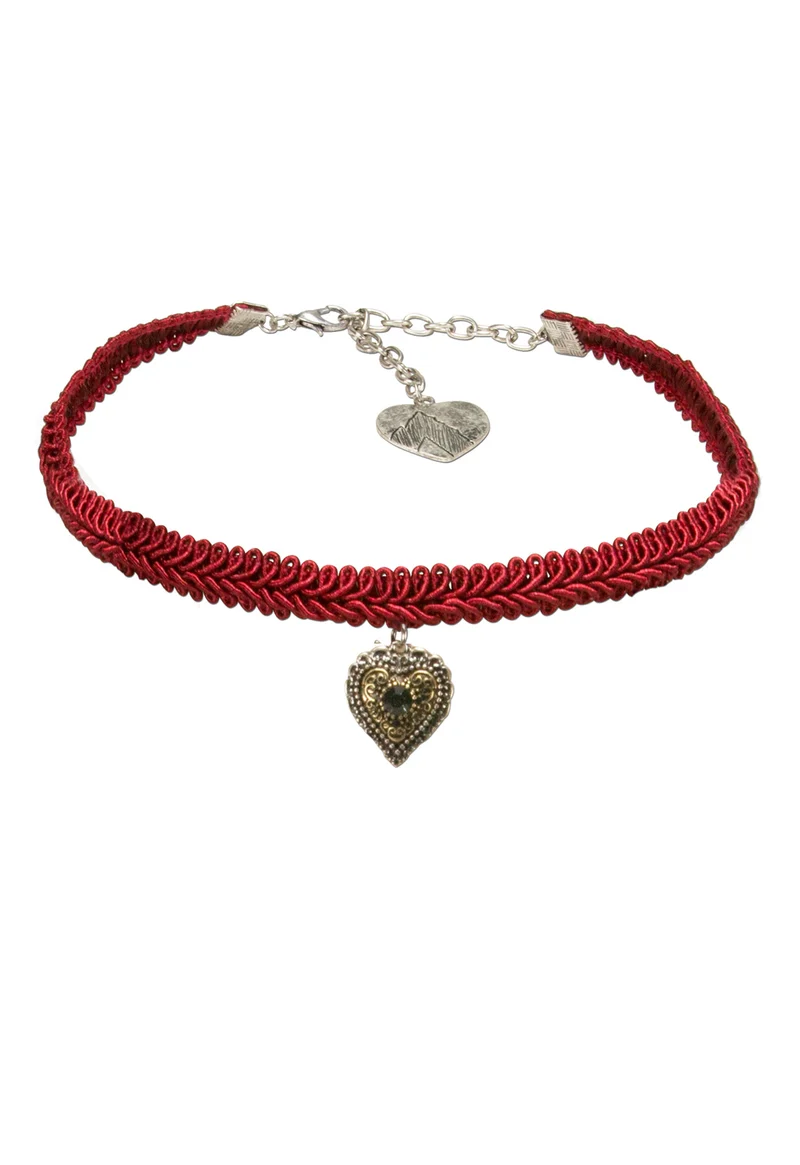 Trachtenkette - Borten-Kropfband - TRACHTENHERZ - DHK202-000 - Alpenflüstern