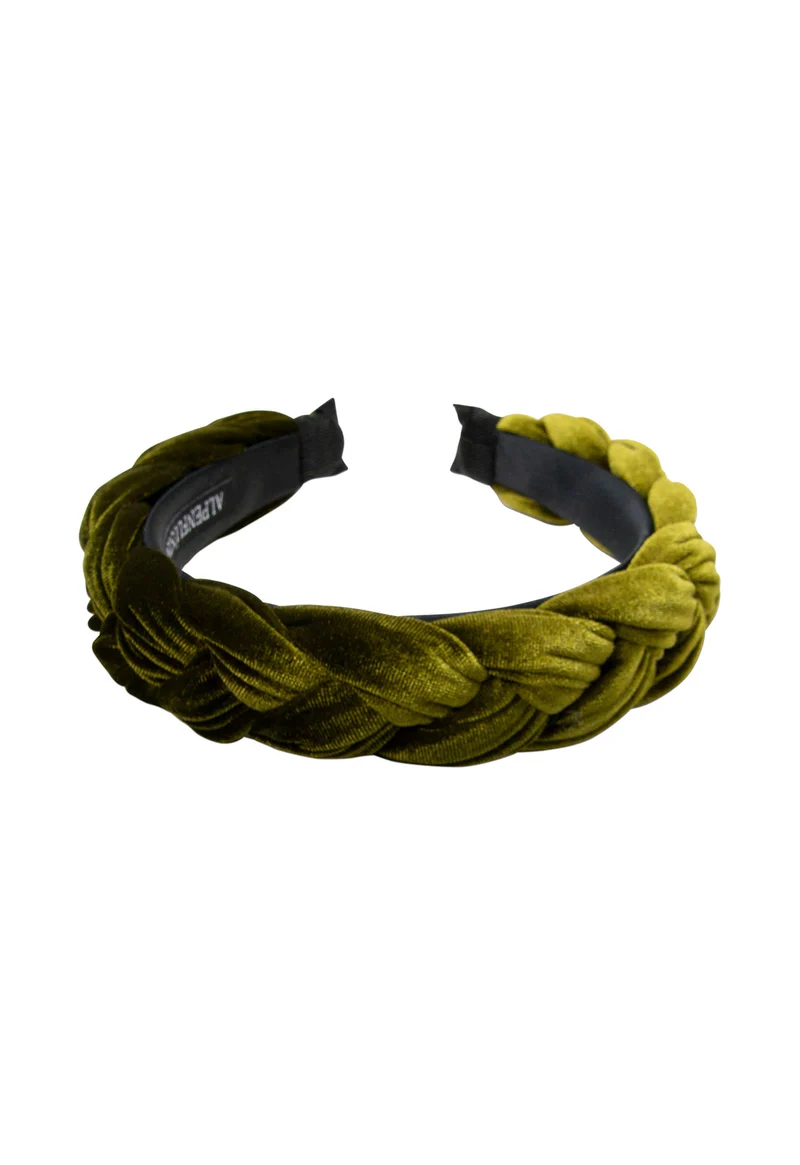 Samt-Haarreif - Flechtoptik - ADV132-000 - verschiedene Farben - Alpenflüstern