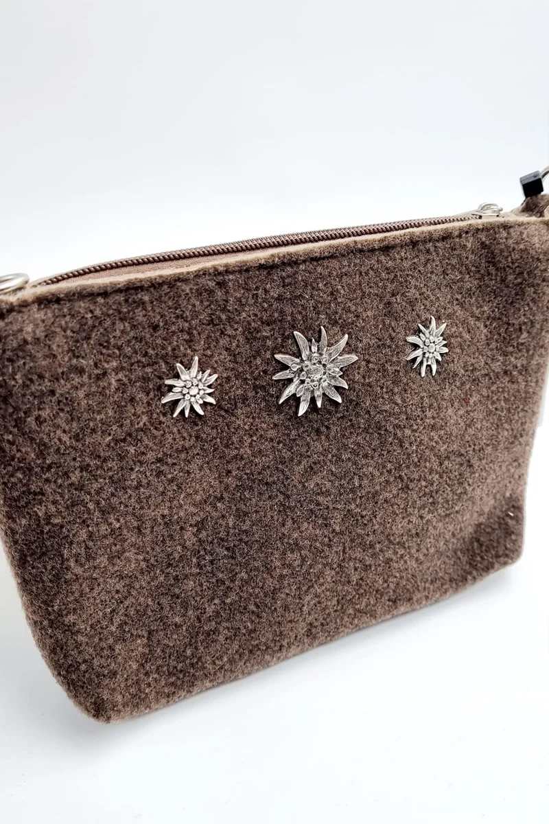 Filztasche - Edelweiß - Dunkelbraun - P.S. Schuhmacher